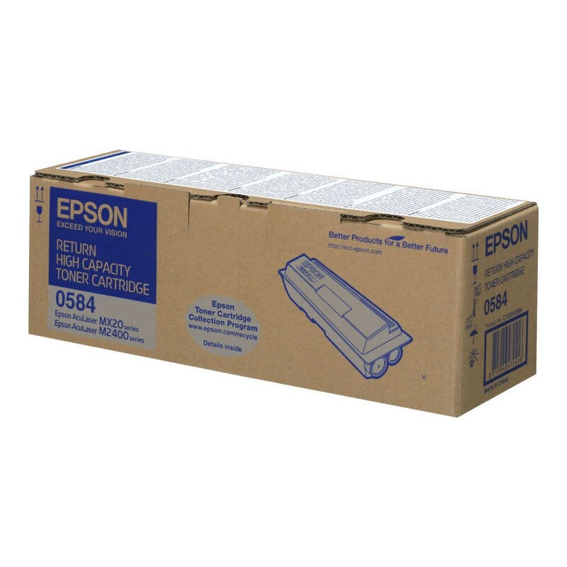 Cartuccia toner nero originale Epson Aculaser M2400/MX20 - C13S050584/C13S050582 Cartuccia toner nero originale Epson Aculaser M2400/MX20 - C13S050584/C13S050582