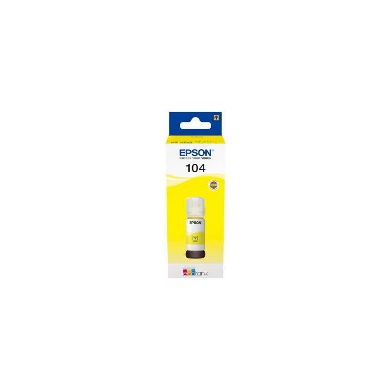 Bottiglia d'inchiostro originale Epson 104 gialla - C13T00P440 Bottiglia d'inchiostro originale Epson 104 gialla - C13T00P440
