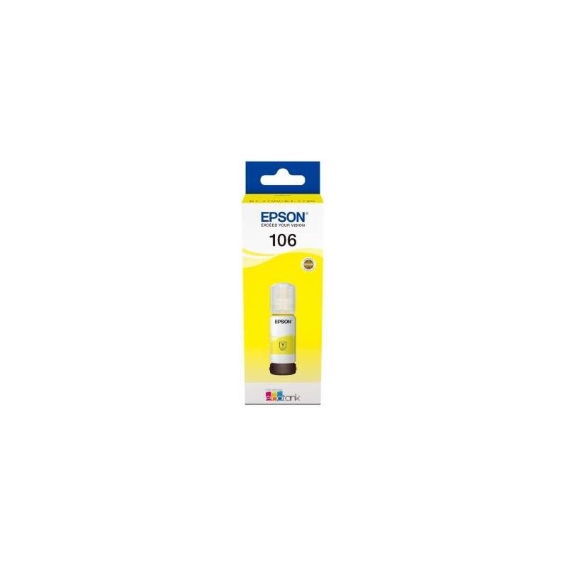 Bottiglia d'inchiostro originale Epson 106 gialla - C13T00R440 Bottiglia d'inchiostro originale Epson 106 gialla - C13T00R440