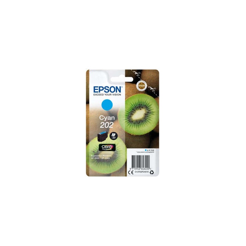 Cartuccia d'inchiostro originale Epson 202 ciano - C13T02F24010 Cartuccia d'inchiostro originale Epson 202 ciano - C13T02F24010