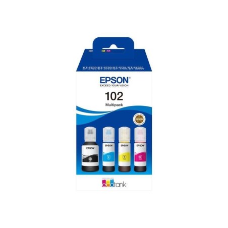 Epson 102 Confezione da 4 flaconi di inchiostro originali - C13T03R640