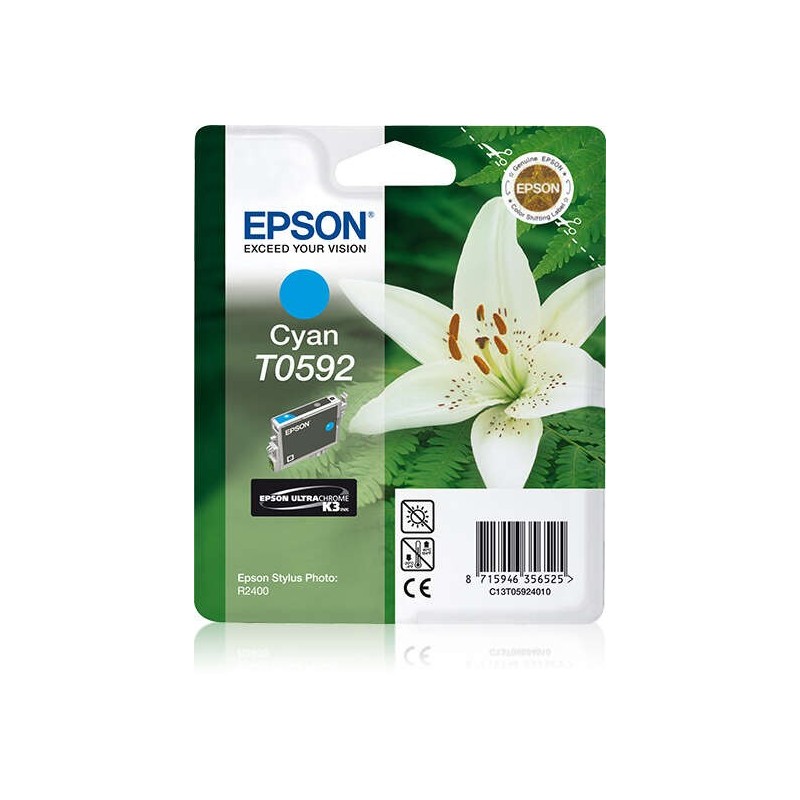 Epson T0592 Cyan Cartucho de Tinta Original - C13T05924010