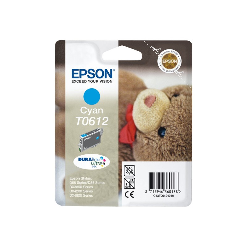 Epson T0612 Cyan Cartucho de Tinta Original - C13T06124010 Epson T0612 Cyan Cartucho de Tinta Original - C13T06124010