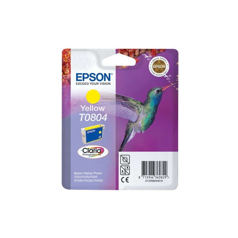 Cartuccia d'inchiostro originale gialla Epson T0804 - C13T08044011 Cartuccia d'inchiostro originale gialla Epson T0804 - C13T08044011