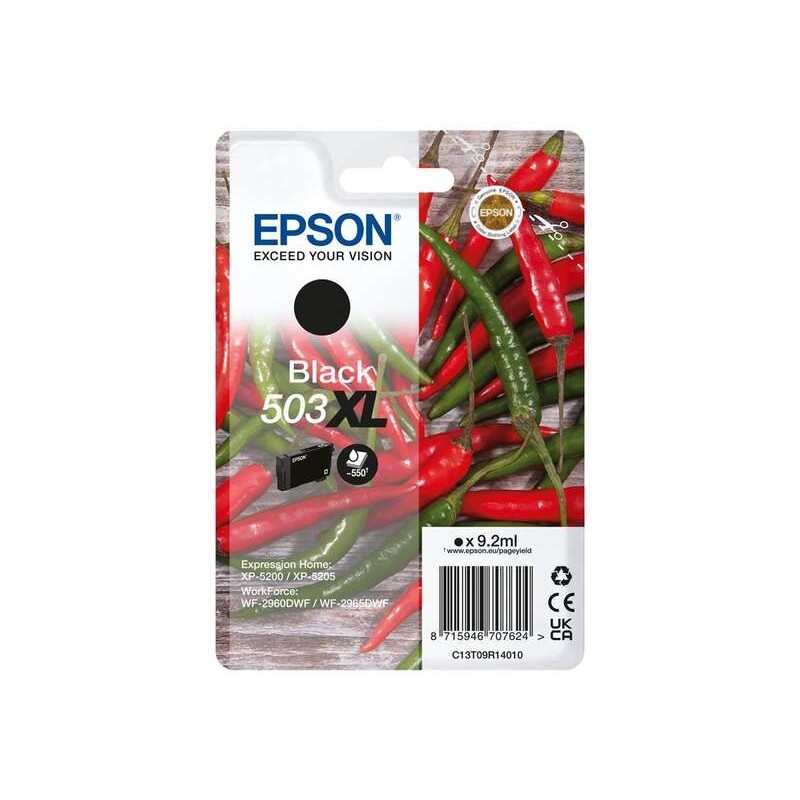 Cartuccia d'inchiostro originale nera Epson 503XL - C13T09R14010 Cartuccia d'inchiostro originale nera Epson 503XL - C13T09R14010