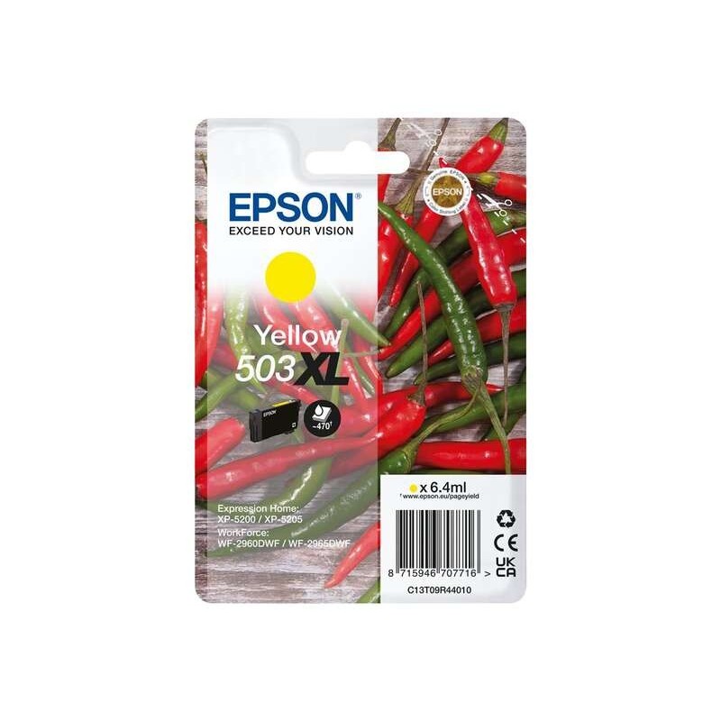Cartuccia d'inchiostro originale gialla Epson 503XL - C13T09R44010 Cartuccia d'inchiostro originale gialla Epson 503XL - C13T09R44010
