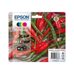 Confezione da 4 cartucce d'inchiostro originali Epson 503XL/503 - C13T09R94010