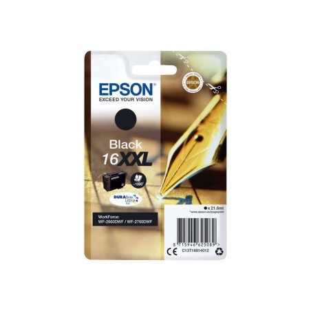 Cartuccia d'inchiostro originale nero Epson T1681 (16XXL) - C13T16814012
