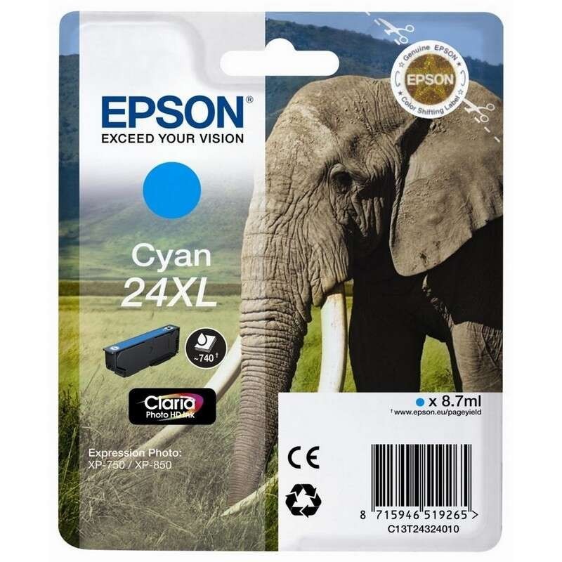 Cartuccia d'inchiostro originale Epson T2432 (24XL) ciano - C13T24324012 Cartuccia d'inchiostro originale Epson T2432 (24XL) ciano - C13T24324012