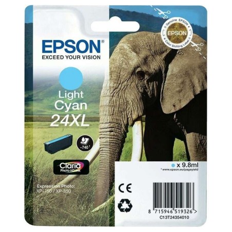 Cartuccia d'inchiostro originale Epson T2435 (24XL) ciano chiaro - C13T24354012