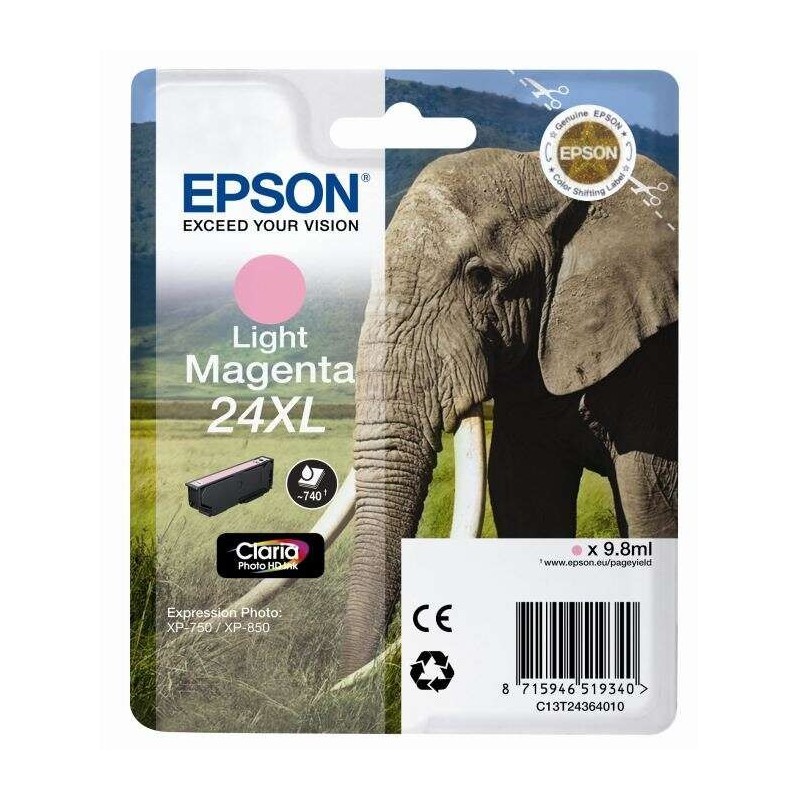 Cartuccia d'inchiostro originale Epson T2436 (24XL) magenta chiaro - C13T24364012 Cartuccia d'inchiostro originale Epson T2436 (24XL) magenta chiaro - C13T24364012