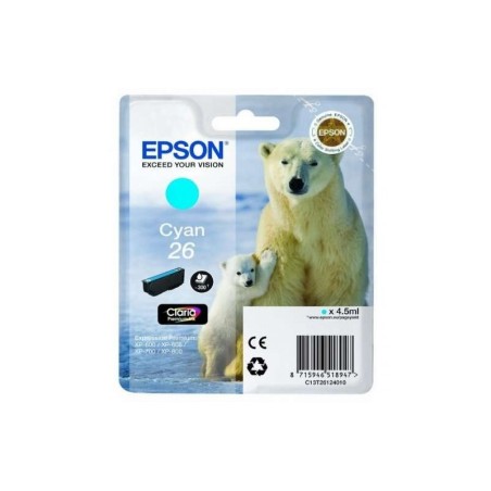 Cartuccia d'inchiostro originale Epson T2612 (26) ciano - C13T26124012