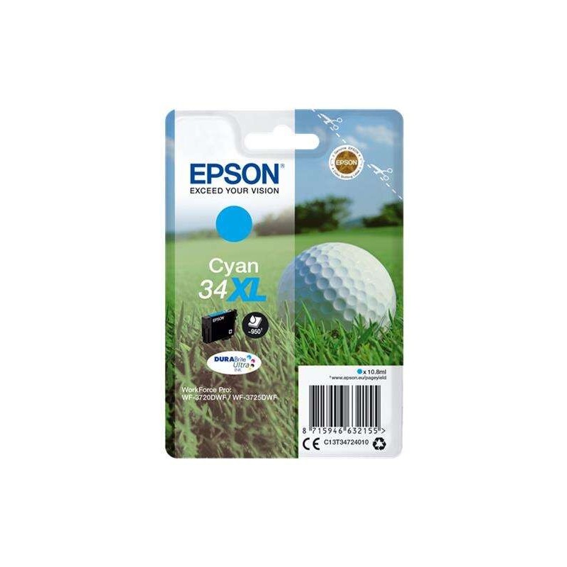 Cartuccia d'inchiostro originale Epson T3472 (34XL) ciano - C13T34724010 Cartuccia d'inchiostro originale Epson T3472 (34XL) ciano - C13T34724010