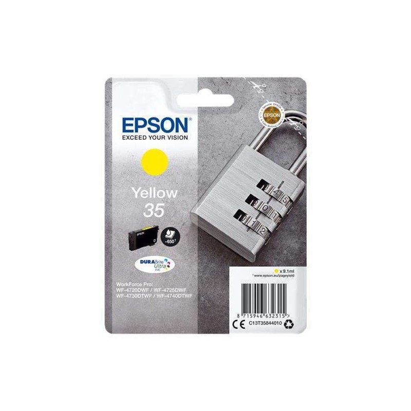 Cartuccia d'inchiostro originale gialla Epson T3584 (35) - C13T35844010 Cartuccia d'inchiostro originale gialla Epson T3584 (35) - C13T35844010