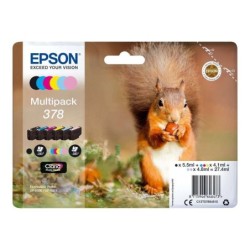Confezione da 6 cartucce d'inchiostro originali Epson 378 - C13T37884010