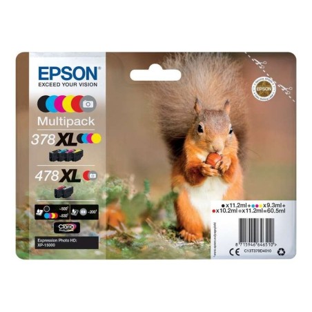 Confezione da 6 cartucce d'inchiostro originali Epson 378XL/478XL - C13T379D4010