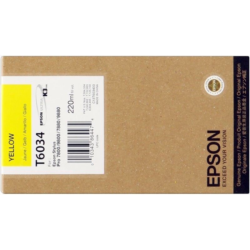 Cartuccia d'inchiostro originale gialla Epson T6034 - C13T603400