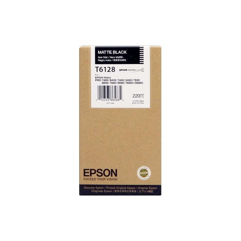 Cartuccia d'inchiostro originale Epson T6128 nero opaco - C13T612800 Cartuccia d'inchiostro originale Epson T6128 nero opaco - C13T612800