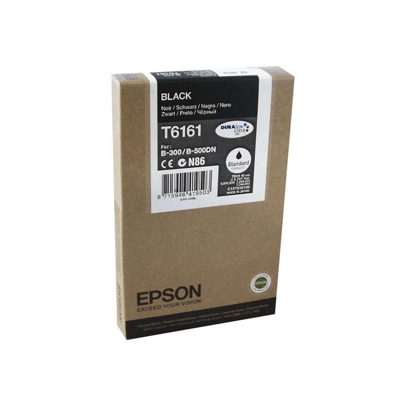Cartuccia d'inchiostro originale nera Epson T6161 - C13T616100