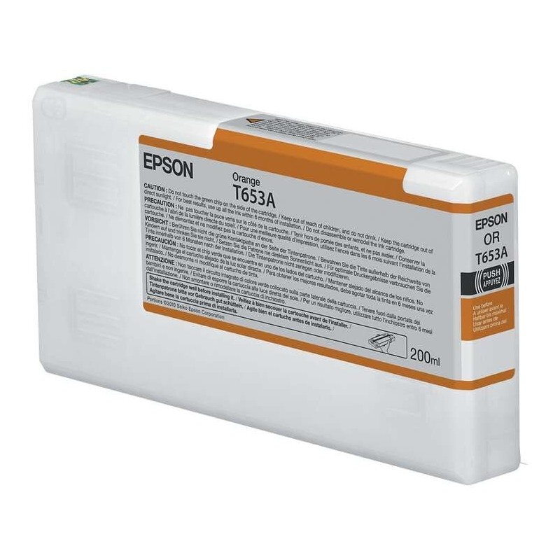 Cartuccia d'inchiostro originale arancione Epson T653A - C13T653A00 Cartuccia d'inchiostro originale arancione Epson T653A - C13T653A00