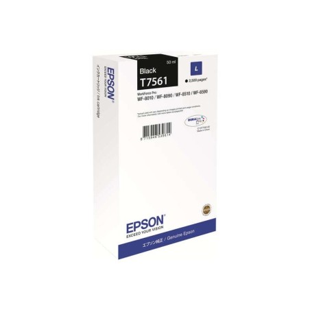 Cartuccia d'inchiostro originale nera Epson T7561 - C13T756140/C13T75614N