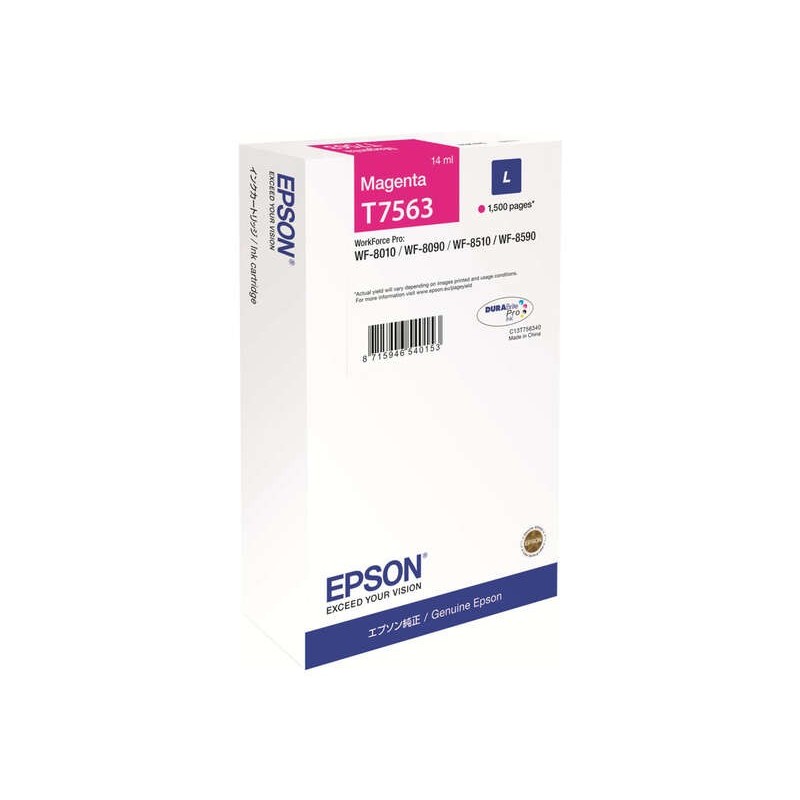 Cartuccia d'inchiostro originale Epson T7563 magenta - C13T756340/C13T75634N Cartuccia d'inchiostro originale Epson T7563 magenta - C13T756340/C13T75634N
