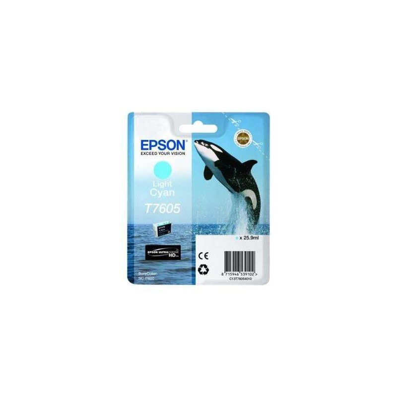 Cartuccia d'inchiostro originale Epson T7605 ciano chiaro - C13T76054010