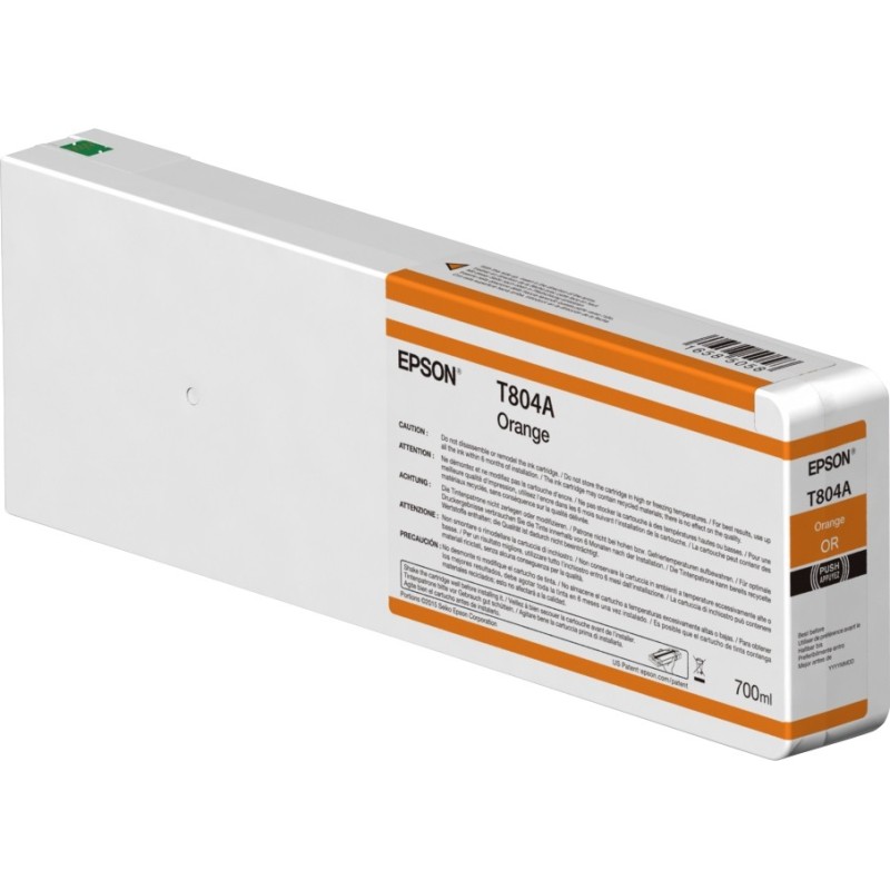 Cartuccia d'inchiostro originale arancione Epson T804A - C13T804A00 Cartuccia d'inchiostro originale arancione Epson T804A - C13T804A00