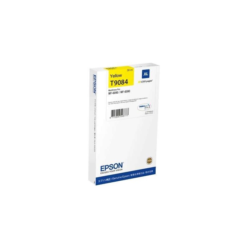 Cartuccia d'inchiostro originale Epson T9084 gialla - C13T908440 Cartuccia d'inchiostro originale Epson T9084 gialla - C13T908440