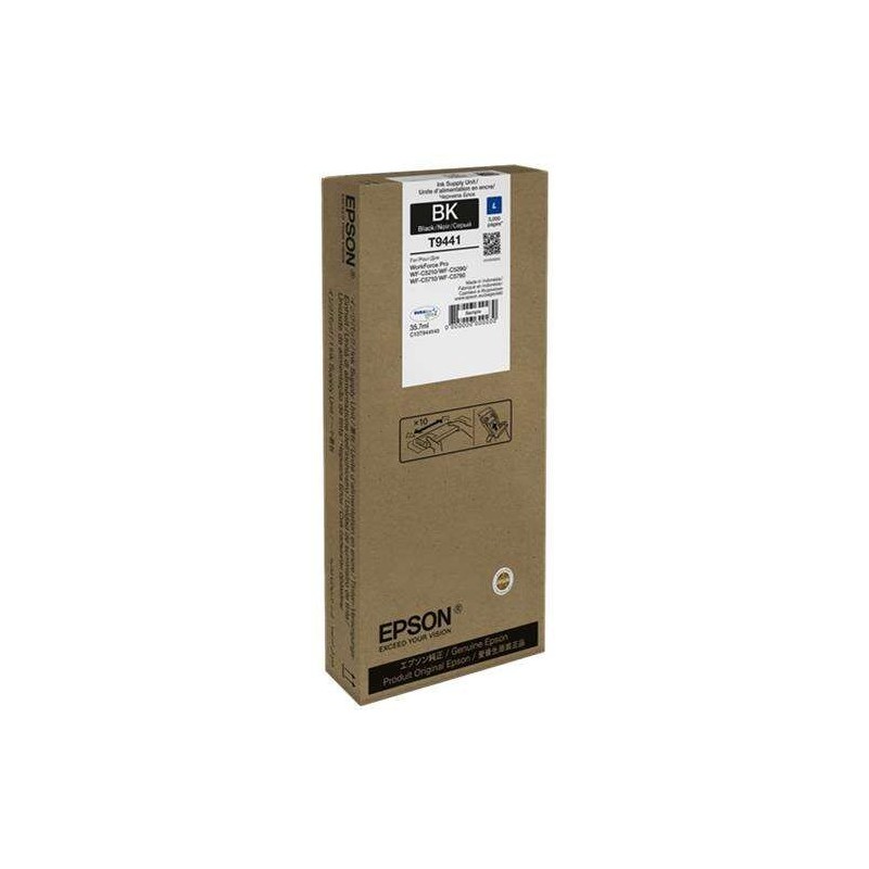 Cartuccia d'inchiostro originale nera Epson T9441 - C13T944140 Cartuccia d'inchiostro originale nera Epson T9441 - C13T944140