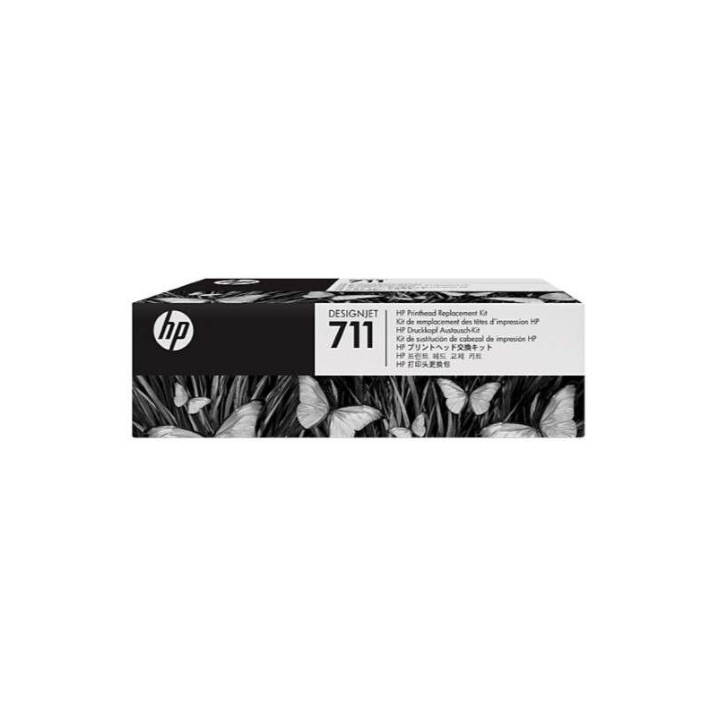 Testina di stampa originale HP 711 + confezione da 4 cartucce d'inchiostro - C1Q10A Testina di stampa originale HP 711 + confezione da 4 cartucce d'inchiostro - C1Q10A