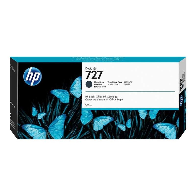 Cartuccia d'inchiostro originale nero opaco HP 727 - C1Q12A Cartuccia d'inchiostro originale nero opaco HP 727 - C1Q12A