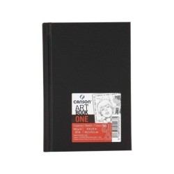 Canson Sketch One Quaderno da disegno fine con 98 fogli 100 g 10,1x15,2 cm - Colore bianco