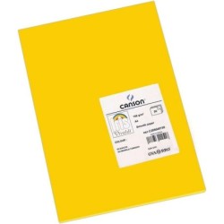 Canson Guarro Confezione da 50 Cartoncini A4 Iris da 185g - 21x29,7cm - Colore Gualda