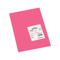 Canson Guarro Pack de 50 Cartulinas Iris A4 de 185g - 21x29.7cm - Color Fucsia