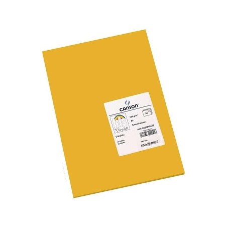Canson Guarro Confezione da 50 Cartoncini Iris A4 185g - 21x29,7cm - Colore Cuoio