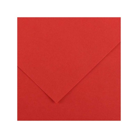 Canson Guarro Pack de 25 Cartulinas Iris de 185g - 50x65cm - Color Rojo