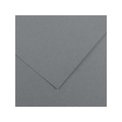 Canson Guarro Pack de 25 Cartulinas Iris de 185g - 50x65cm - Color Gris Plomo