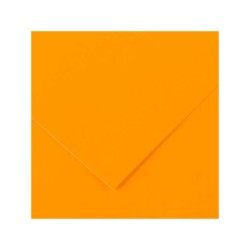 Canson Guarro Confezione da 25 Carte Iris da 185g - 50x65cm - Colore Arancio Fluo