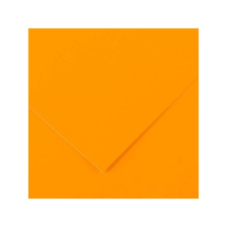 Canson Guarro Pack de 25 Cartulinas Iris de 185g - 50x65cm - Color Naranja Fluo