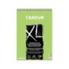 Canson XL Recycled Bloc de Dibujo con 50 Hojas A3 - Espiral Microperforado - Grano Fino - 160g - Color Blanco