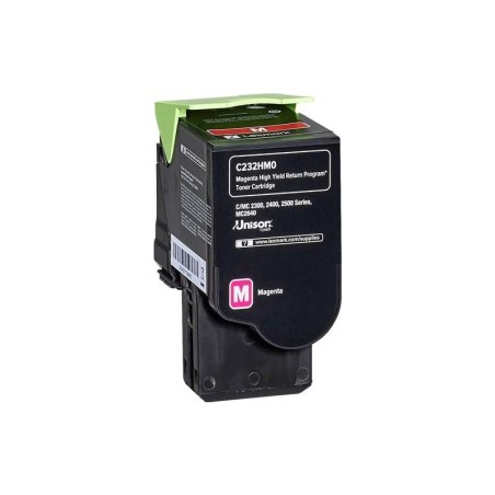 Cartuccia toner originale magenta Lexmark C2325/C2425/C2535/MC2325/MC2425/MC2535/MC2640 - C232HM0