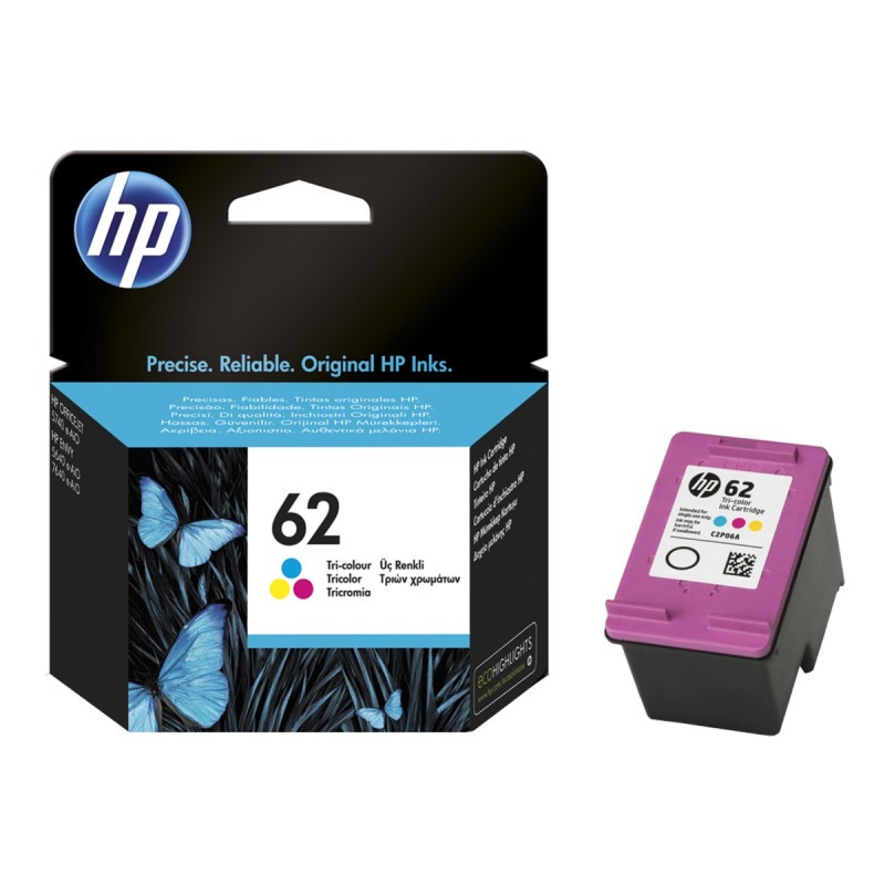 HP 62 Color Cartucho de Tinta Original - C2P06AE HP 62 Color Cartucho de Tinta Original - C2P06AE
