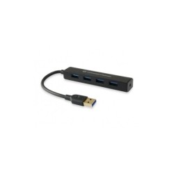 Conceptronic Hub Extensor USB3.0 a  4 Puertos USB3.0 - 5Gbps - Negro