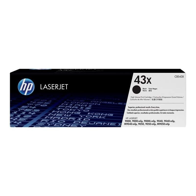 Cartuccia toner nero originale HP C8543X - 43X Cartuccia toner nero originale HP C8543X - 43X