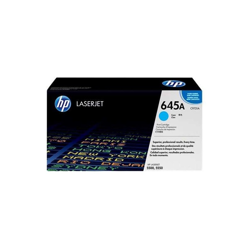 Cartuccia toner originale ciano HP C9731A - 645A Cartuccia toner originale ciano HP C9731A - 645A