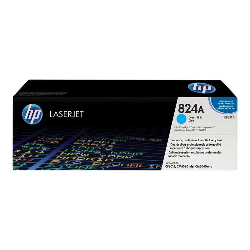 Cartuccia toner originale ciano HP CB381A - 824A Cartuccia toner originale ciano HP CB381A - 824A