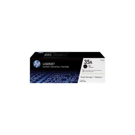 Confezione da 2 cartucce toner originali HP CB435A nere - 35 A