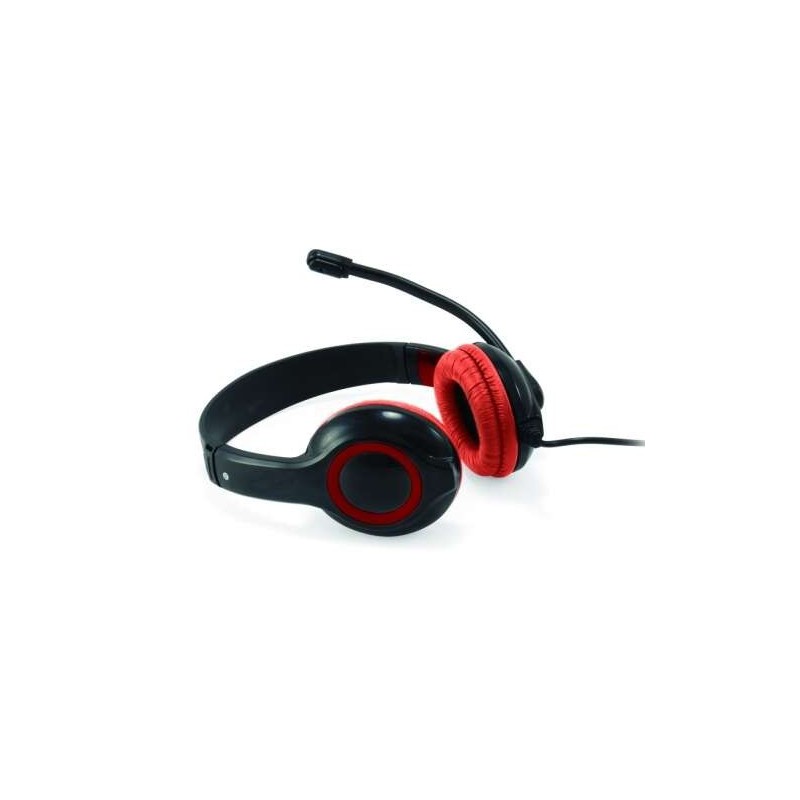 Cuffie Conceptronic con microfono integrato e uscita USB - Cavo da 2 metri - Nero/Rosso Cuffie Conceptronic con microfono integrato e uscita USB - Cavo da 2 metri - Nero/Rosso