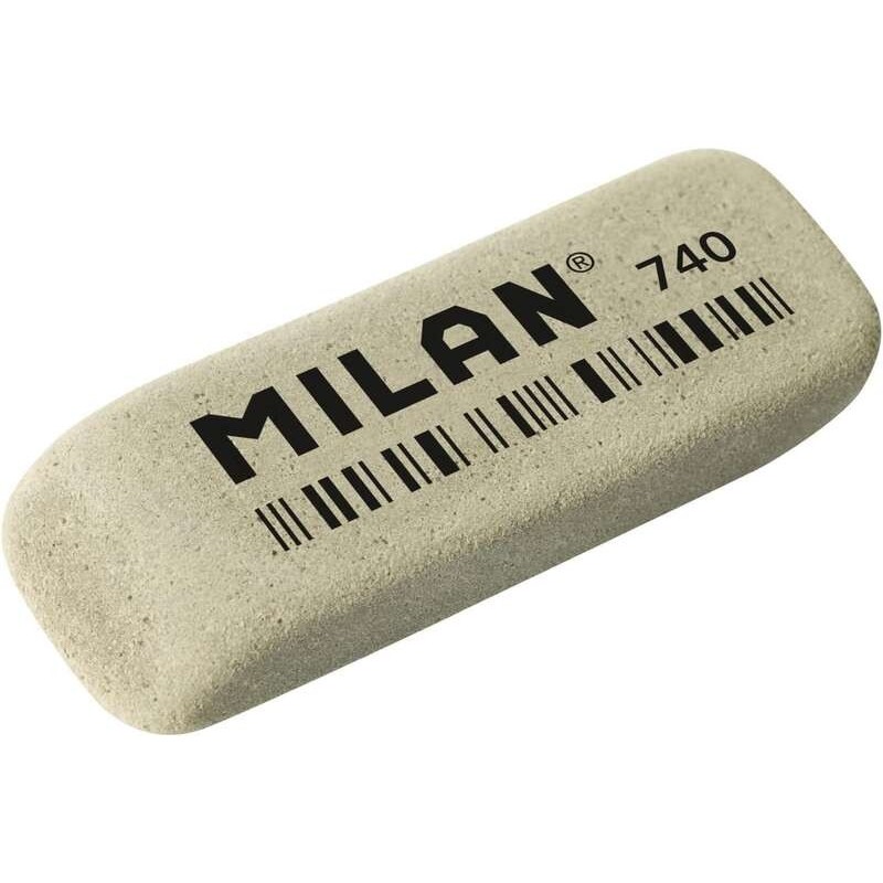 Gomma abrasiva smussata Milan 740G - Flessibile - Briciola di pane - Gomma - Colore grigio 40pz 40pz Gomma abrasiva smussata Milan 740G - Flessibile - Briciola di pane - Gomma - Colore grigio 40pz 40pz